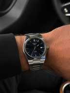 Integrated Bracelet Black Sunburst Watch | HS Store