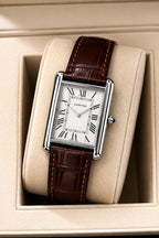 Cartier Tank Style Leather Watch HS STORE