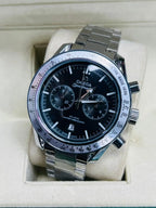 Omega Speedmaster Black Dial Stainless Steel Watch | HS Store HS STORE