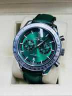 Omega Speedmaster Green Dial Leather Watch | HS Store HS STORE