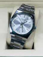 Tissot PRX Silver Sunburst Watch