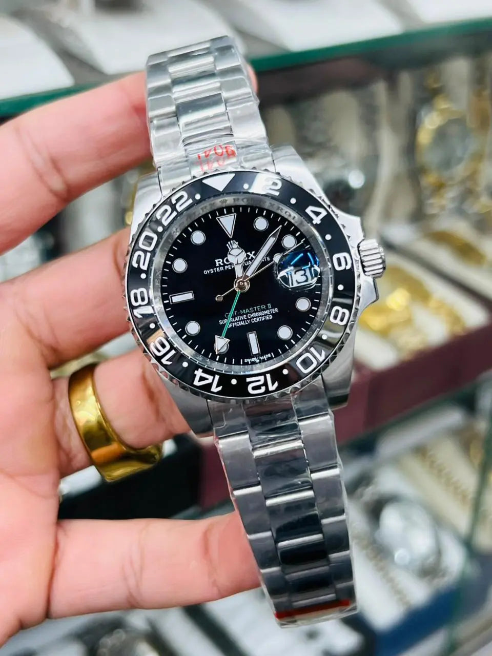 Rolex GMT-Master II Black Bezel Stainless Steel Watch | HS Store HS STORE