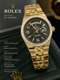 Rolex Day-Date Gold Honeycomb Watch