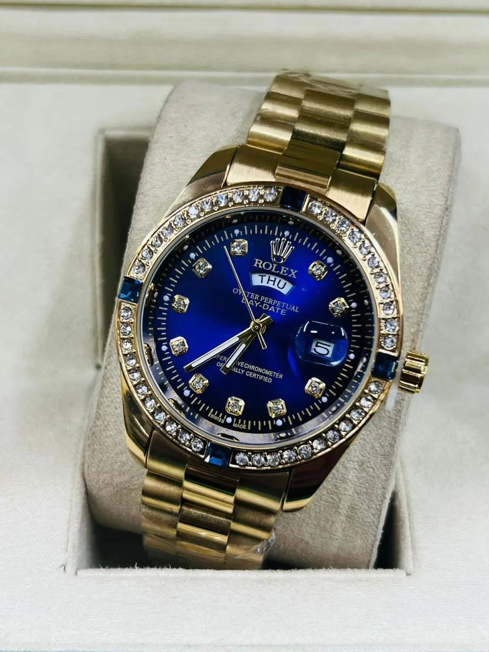 Rolex Day-Date | Luxury Stainless Steel Quartz Watch HS STORE