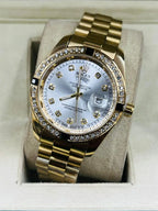 Rolex Day-Date | Luxury Stainless Steel Quartz Watch HS STORE