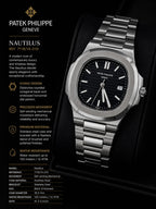 Patek Philippe Nautilus Black Dial Watch